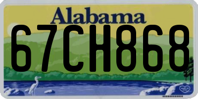 AL license plate 67CH868