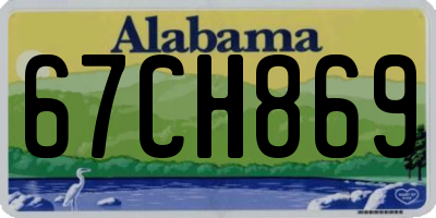 AL license plate 67CH869