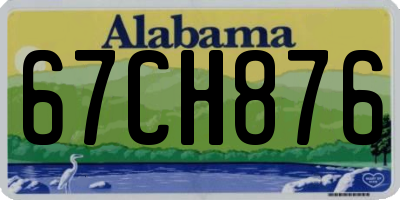 AL license plate 67CH876