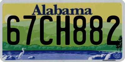 AL license plate 67CH882