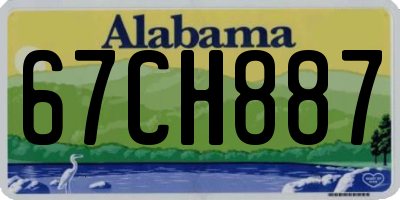 AL license plate 67CH887