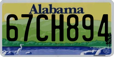 AL license plate 67CH894