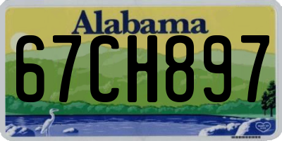 AL license plate 67CH897