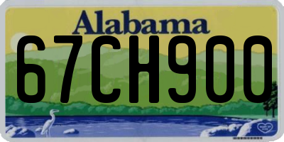 AL license plate 67CH900