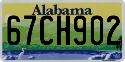 AL license plate 67CH902