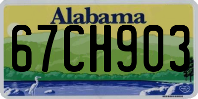 AL license plate 67CH903