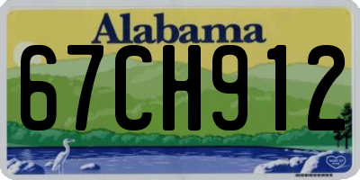 AL license plate 67CH912