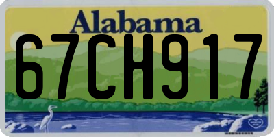 AL license plate 67CH917