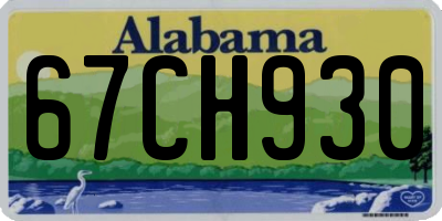 AL license plate 67CH930