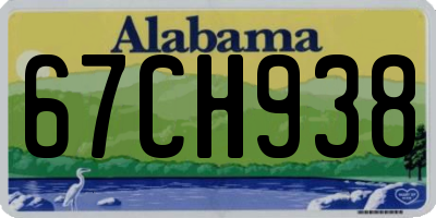 AL license plate 67CH938