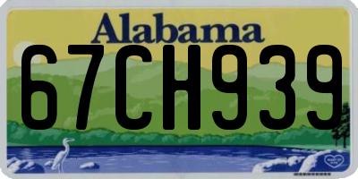 AL license plate 67CH939