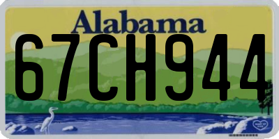 AL license plate 67CH944