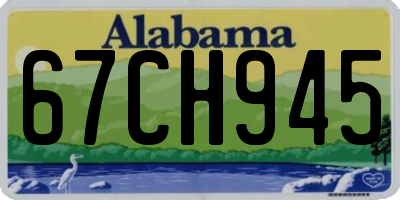 AL license plate 67CH945