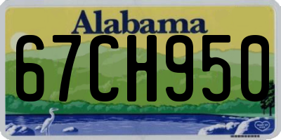 AL license plate 67CH950