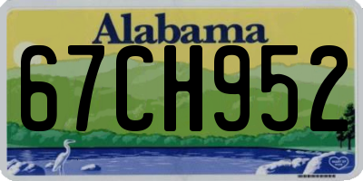 AL license plate 67CH952