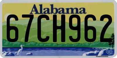 AL license plate 67CH962
