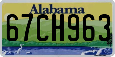 AL license plate 67CH963