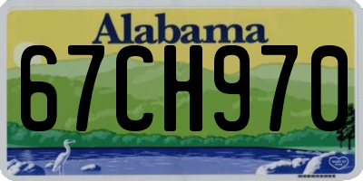 AL license plate 67CH970