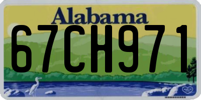 AL license plate 67CH971