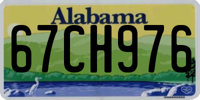AL license plate 67CH976