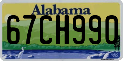 AL license plate 67CH990