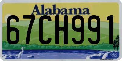 AL license plate 67CH991