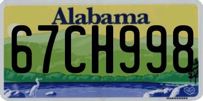AL license plate 67CH998