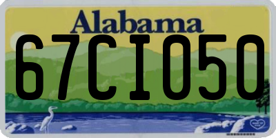 AL license plate 67CI050