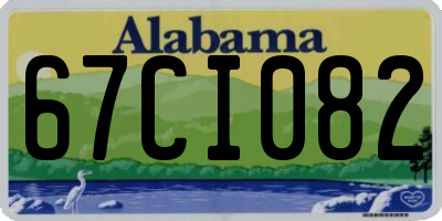 AL license plate 67CI082