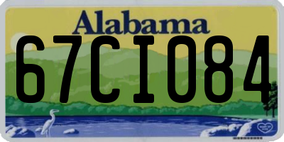 AL license plate 67CI084