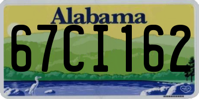 AL license plate 67CI162