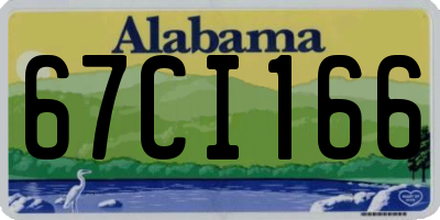 AL license plate 67CI166