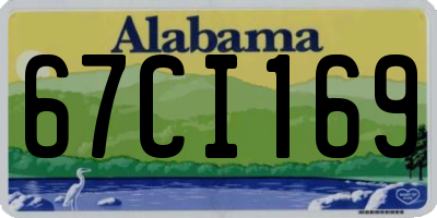 AL license plate 67CI169