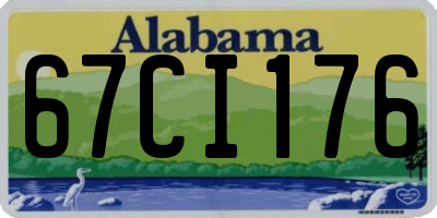 AL license plate 67CI176