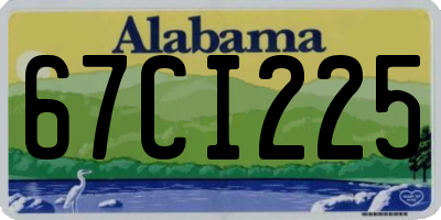 AL license plate 67CI225