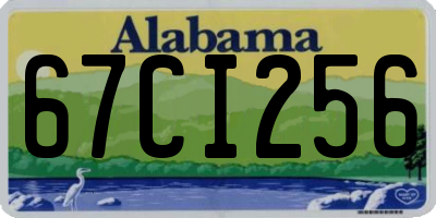 AL license plate 67CI256