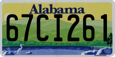 AL license plate 67CI261