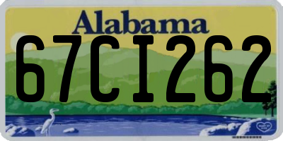 AL license plate 67CI262