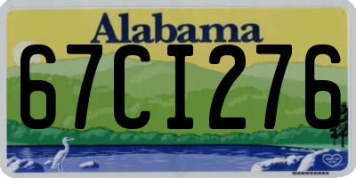 AL license plate 67CI276