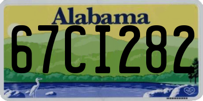 AL license plate 67CI282