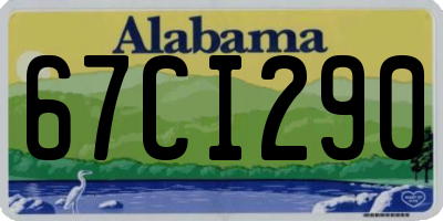 AL license plate 67CI290
