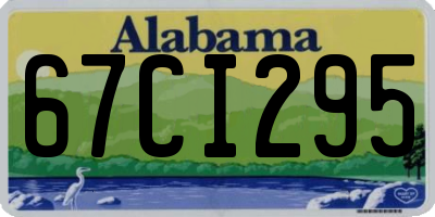 AL license plate 67CI295