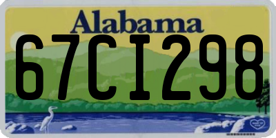 AL license plate 67CI298
