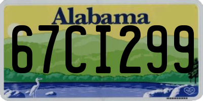 AL license plate 67CI299