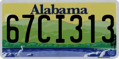 AL license plate 67CI313
