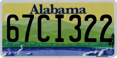 AL license plate 67CI322