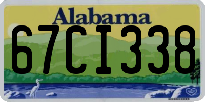 AL license plate 67CI338