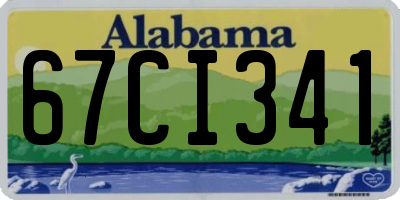 AL license plate 67CI341