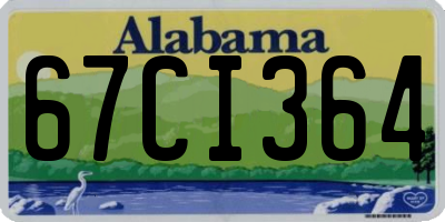 AL license plate 67CI364