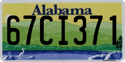 AL license plate 67CI371